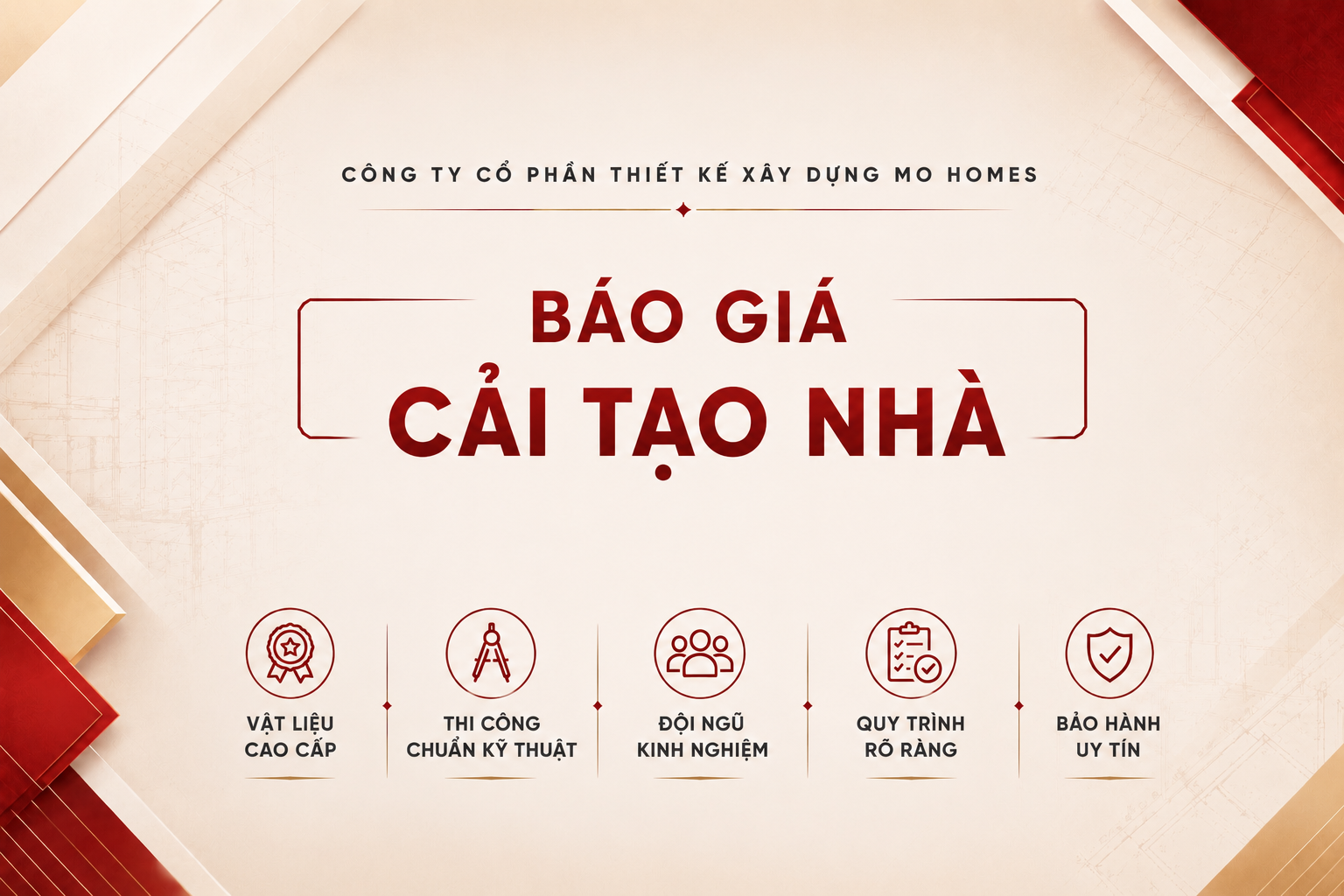 Báo giá cải tạo nhà
